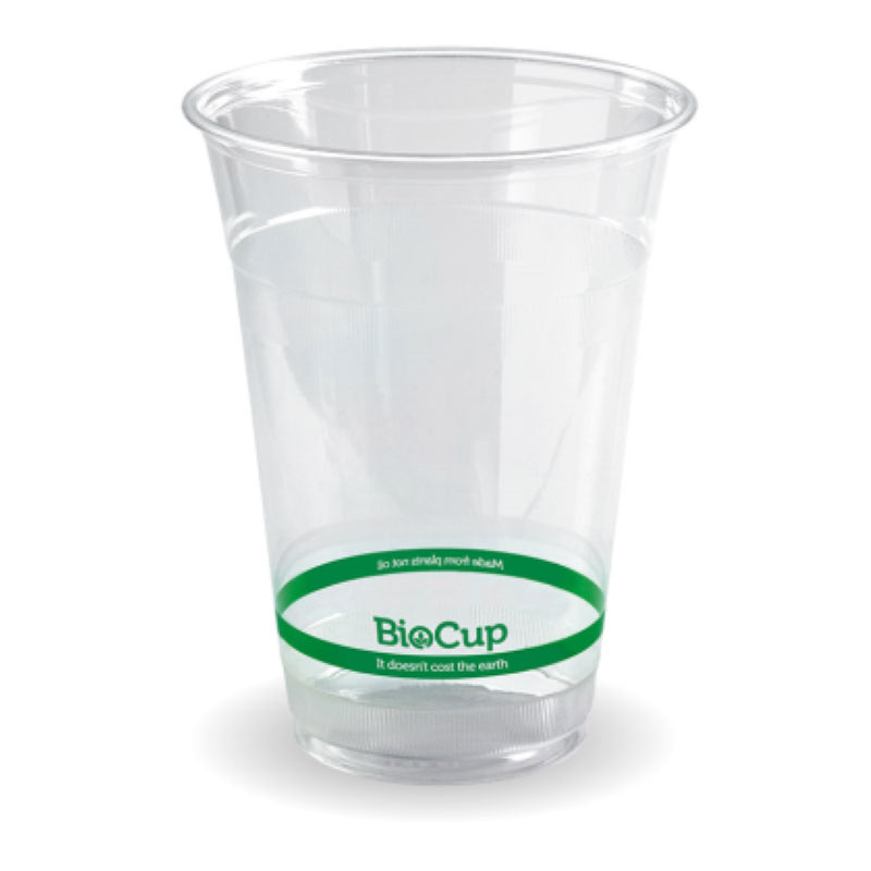 Cup Bioplastic 500ml Clear (97dia x 126mm H) - Biopak - 50PC