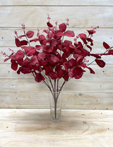 Vibrant artificial eucalyptus bush, perfect for home decor, offering long-lasting beauty without maintenance.