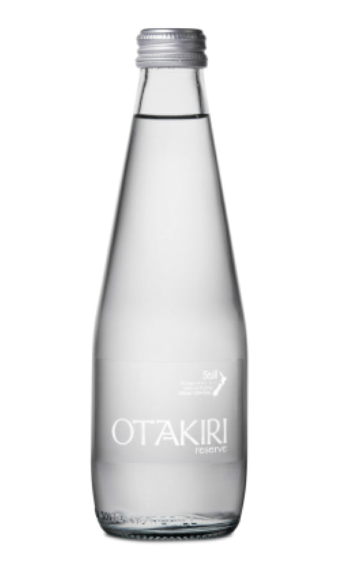 15-pack of 300ml screw cap glass bottles of Otakiri Reserve water, showcasing premium New Zealand spring water for eco-friendly hydration.