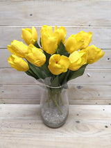 Artificial Flower -Tulip – Real Touch Tulip Cut Stem YELLOW