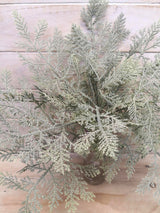 Lifelike Artificial Cedar Fern Bush, ideal for adding greenery indoors or outdoors with no maintenance required.