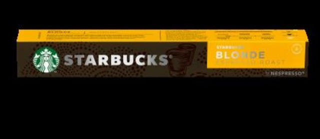 Coffee Blonde Espresso Roast by Starbucks in a 10PC pack, featuring smooth body and sweet, fruity notes from Latin American beans.