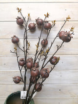 Vibrant artificial large rosehip spray adds elegant nature-inspired decor without maintenance, perfect for any style.