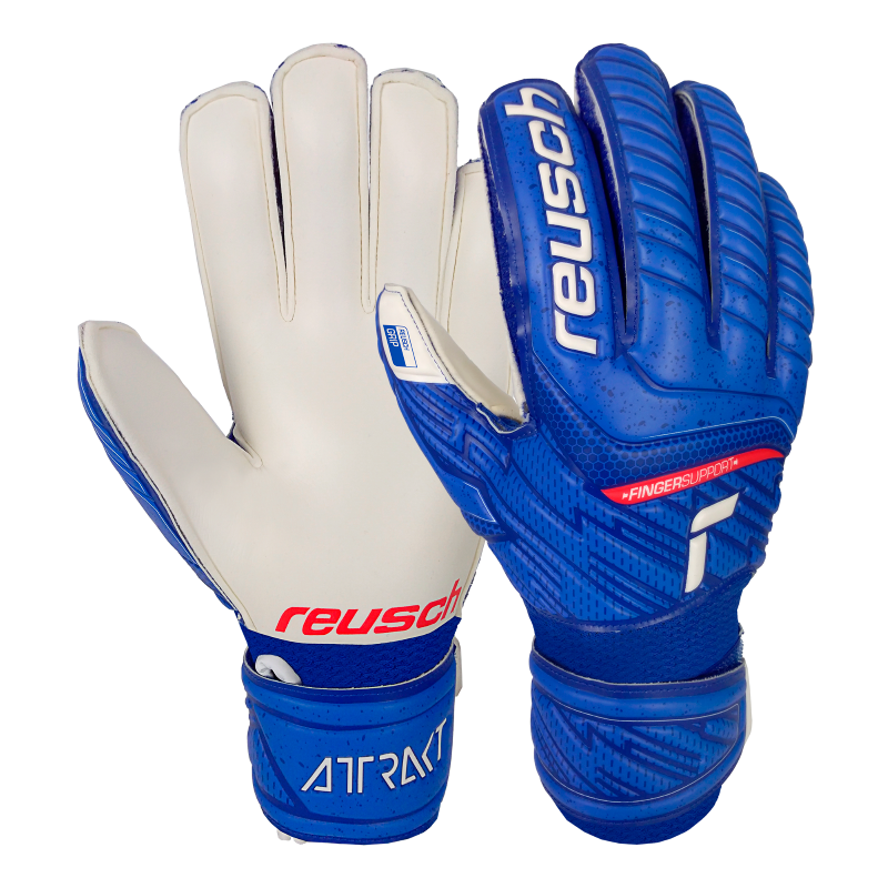 Goalkeepers Gloves - Reusch Attrakt Grip Finger Support Junior - Size 5