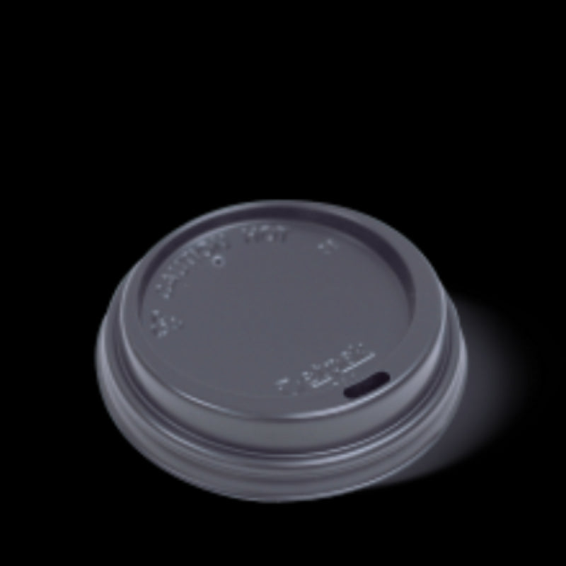 Lid Hot Cup 8oz Black - Detpak - 100PC