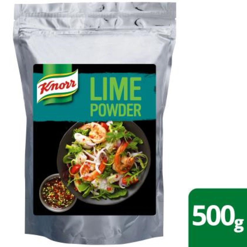 Knorr Lime Powder 500g, made from real limes for fresh citrus flavor in cooking, marinades, and dressings.