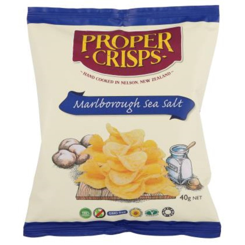 Crisps Sea Salt - Proper Crisps - 18X40G