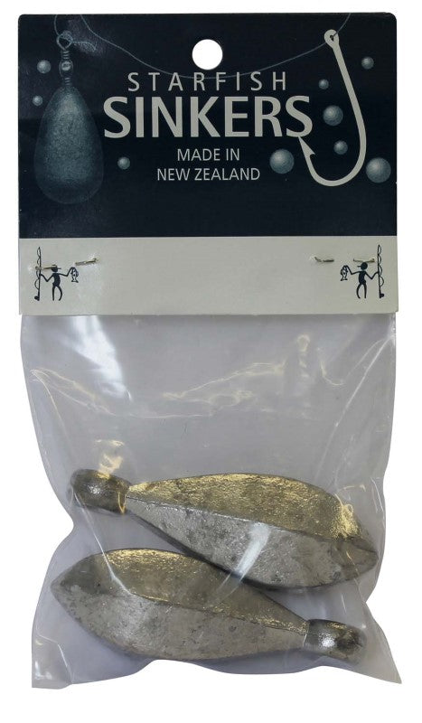 Starfish Reef Sinker Packet: premium 5oz sinkers designed for precise deep-sea and bottom fishing with minimized flutter.