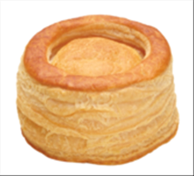 Flaky 85mm Vol Au Vent pastries from Lincoln Bakery, perfect for appetizers or main dishes; pack of 4PC.