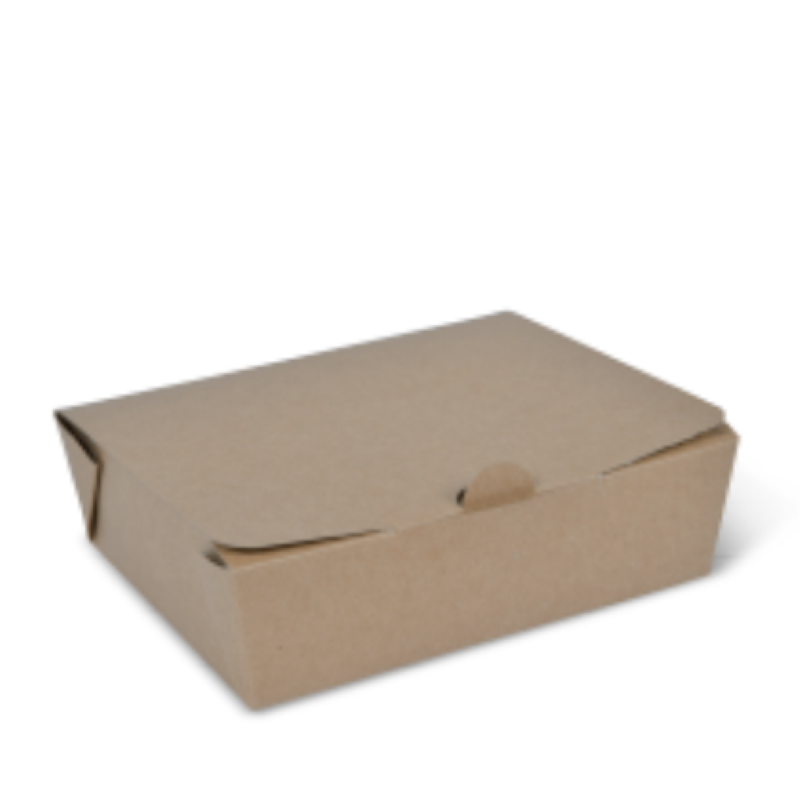 Box Takeaway Brown Large 157x125x49mm Lined - Detpak - 75PC
