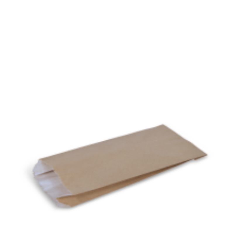 Bag Paper Satchel GreaseproofLined #3 Brown 248x115x48mm - Detpak - 250PC