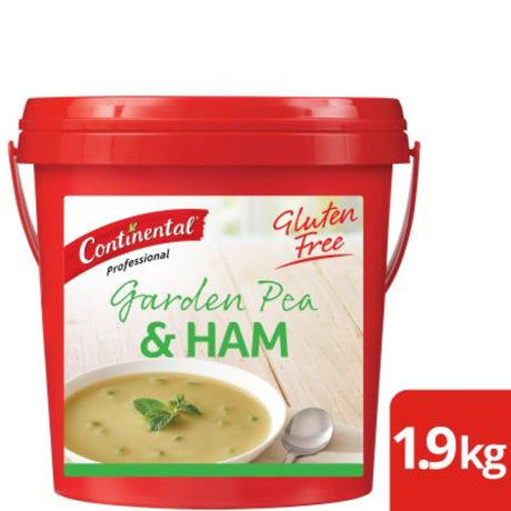 Gluten-free Soup Garden Pea & Ham mix from Continental, 1.9KG; wholesome, easy to prepare, perfect for hearty meals.