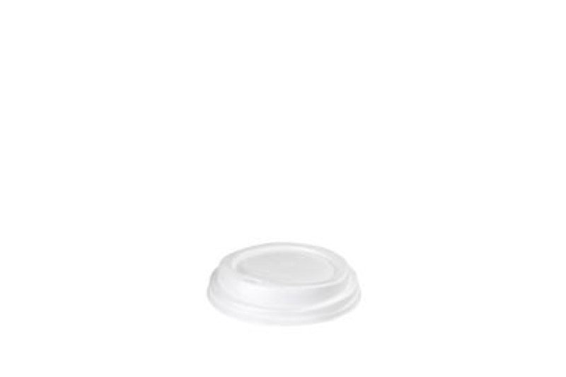 Lid Hot Cup CPLA White 8-16oz - Green Choice - 50PC
