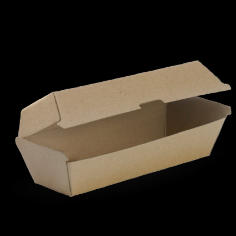 Box Hot Dog Bioboard (209x70x77mm) - Biopak - 50PC