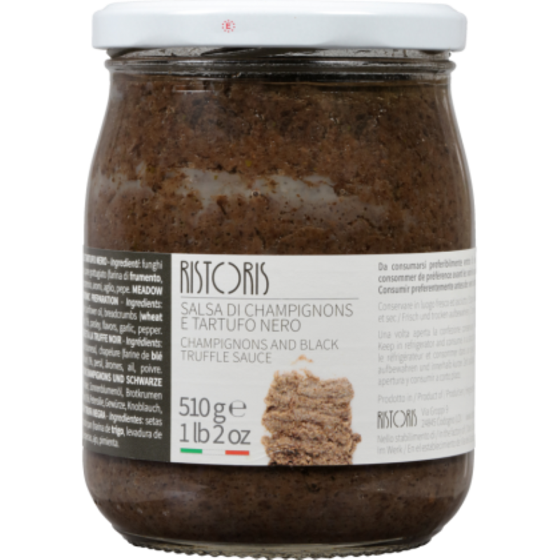 Paste Champignon & Black Truffle - Ristoris - 510G