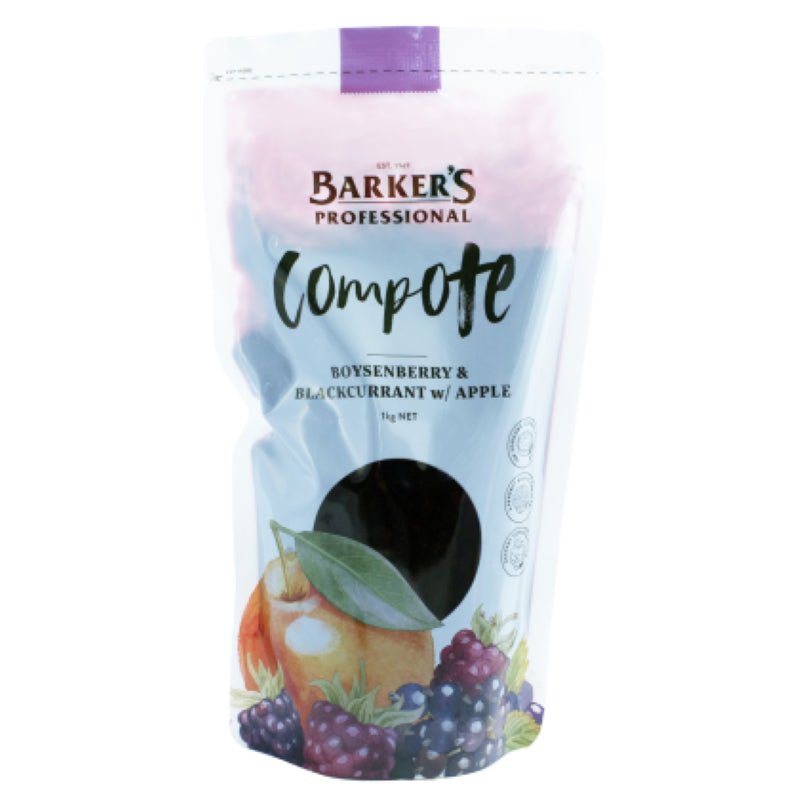 Compote Boysenberry Blackcurrant Apple - Barkers - 1KG