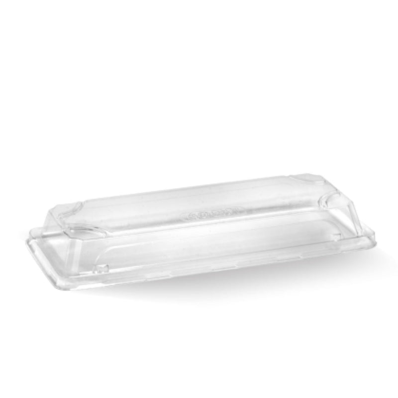 Lid Bioplastic Sushi Clear Long - Biopak - 50PC