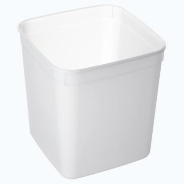 Square 4.8L plastic storage containers by Bonson, 10-pack, stackable with airtight lids for organizing dry goods and supplies.