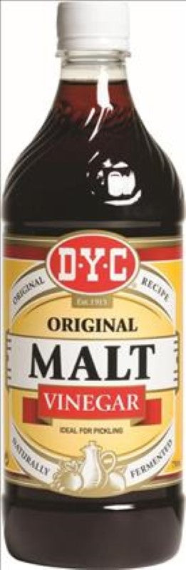 Bottled 750ML DYC Malt Vinegar from New Zealand, perfect for enhancing salads, marinades, and sauces with balanced flavor.