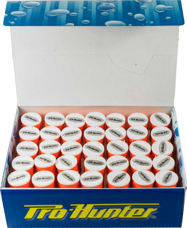 Pro Hunter Bait Elastic Counter Box of 35 spools, designed to secure flesh baits on hooks for enhanced fishing success.