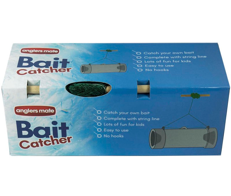 Durable plastic bait catcher, 260mm long, ideal for Kiwi anglers and kids to catch live bait off the wharf.