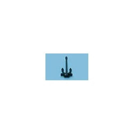 Durable plastic anchor designed for secure anchoring in model boats, ensuring stability in various marine environments.