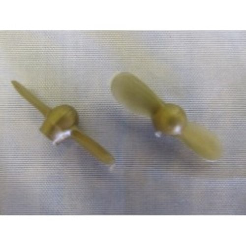 Durable plastic propeller for model boats, enhancing speed and maneuverability with easy installation.
