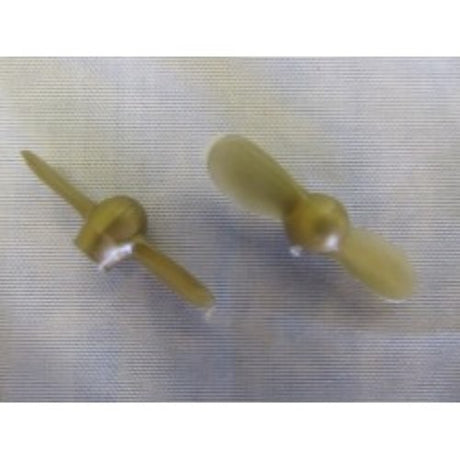 Durable plastic propeller for model boats, enhancing speed and maneuverability with easy installation.