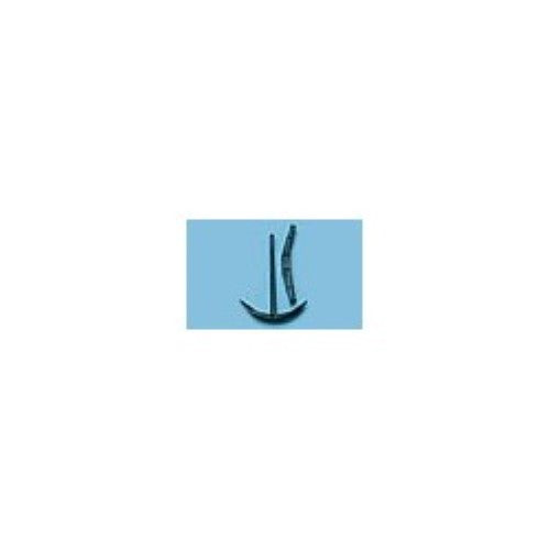 Durable plastic stock anchor for model boats, ensuring stability and reliability in marine projects.