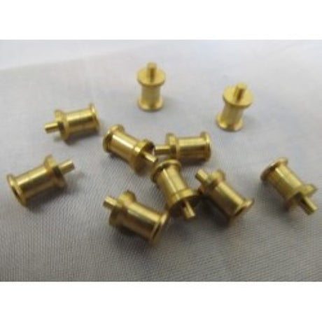 High-quality 5x10mm model boat bollards for secure mooring, enhancing authenticity and detail in scale models. Pack of ten.