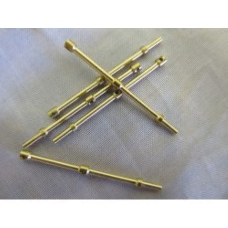 High-quality 38mm rail station fittings with 2-hole design for model boats, enhancing durability and authentic nautical detail.