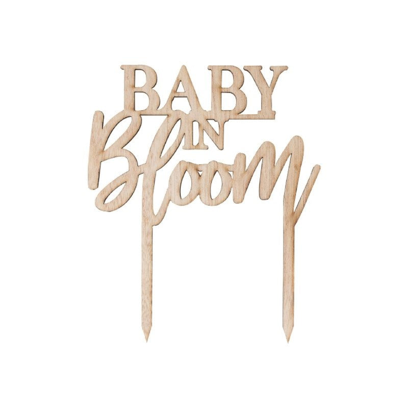 Baby in Bloom Cake Topper 19.5cm (H) 14cm (W)