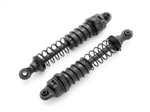 Blackzon RR Shock Black (2) enhances RC vehicle performance with durable construction and optimal shock absorption.