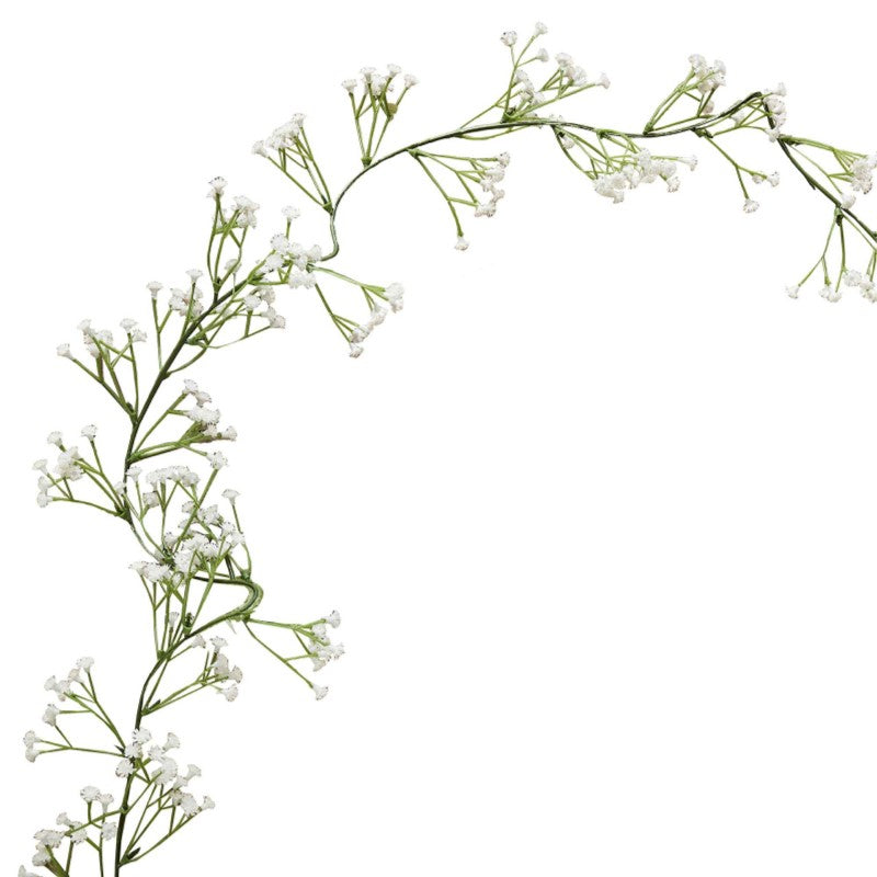 Botanical Wedding Foliage Garland White Gypsophila 1.8m