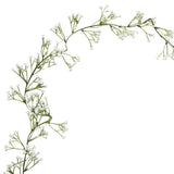 Botanical Wedding Foliage Garland White Gypsophila 1.8m