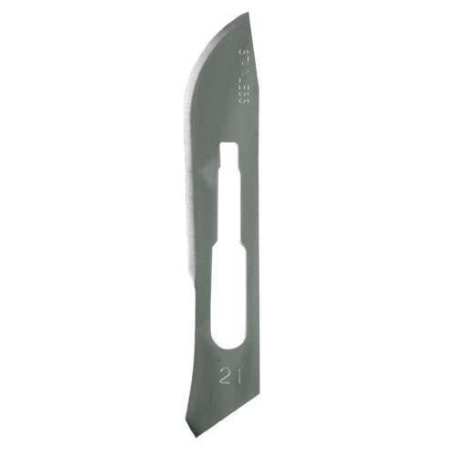 Large curved scalpel blades (2pc) in stainless steel, ideal for precise cutting in crafting and medical applications.