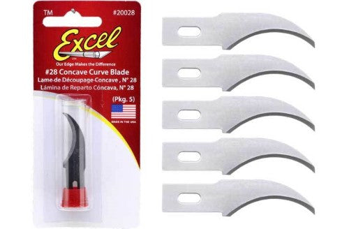 Hobby Tool - #2 Concave Blades B28 Pk5