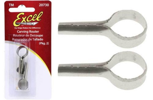 Q' Shaped Router Blade for precise carving and shaping in various materials, made of durable carbon steel, includes two blades.
