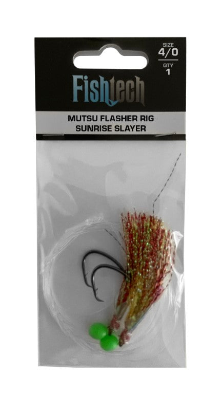 Fishtech 4/0 Mutsu Economy Flasher Rig - Sunrise Slayer