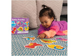 Colorful 2-piece dinosaur puzzle for toddlers, enhancing fine motor skills and problem-solving through engaging play.