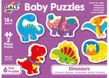 Vibrant 2-piece dinosaur puzzle designed for toddlers, enhancing fine motor skills and problem-solving through play.