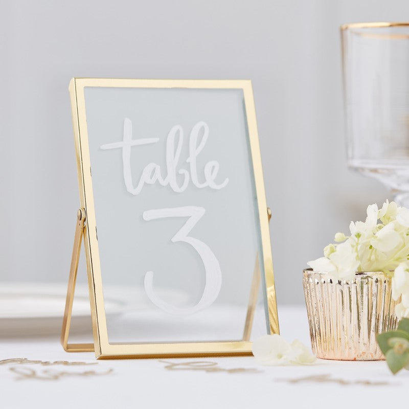 Gold Wedding Gold Standing Frames (15cm (H) x 10cm (W) x 1cm (D)