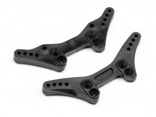 HPI Racing gRS4 FR/RR Shock Towers, essential for enhancing RC car performance and stability on any terrain.