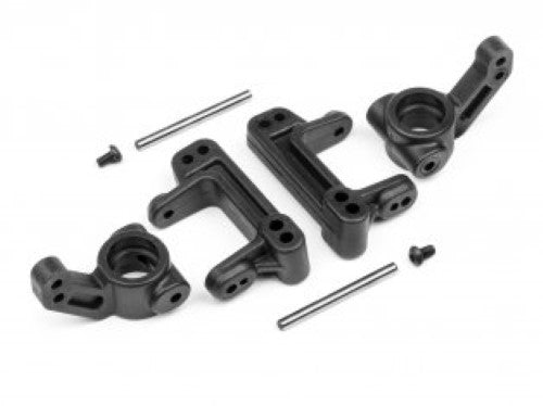 Steering Block Set for HPI Racing RC cars, enhancing precision handling and performance on rough terrains.