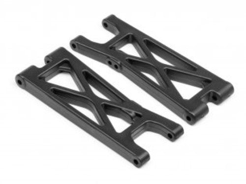 HPI Racing Jmpsht RR Suspension Arm Set for improved RC handling and performance in competitive racing environments.