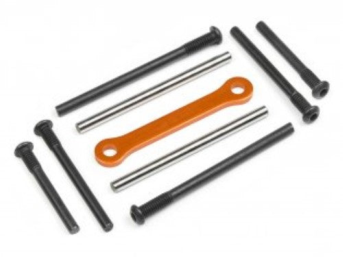 Durable HPI Racing Jmpsht Hinge Pin Set for front/rear RC vehicles, enhancing performance and control on various terrains.