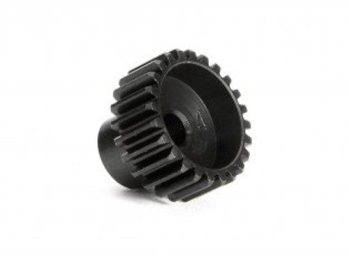 HPI Racing 24T pinion gear (48DP) in tough steel for RC cars, ensuring smooth power transfer and enhanced performance.