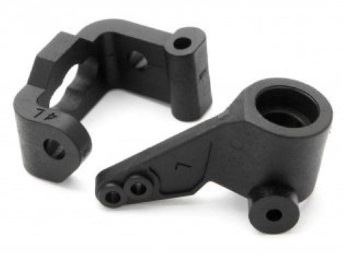 HPI Racing FR C Hub/Knuckle Arm set for enhanced steering response and performance in radio control vehicles.