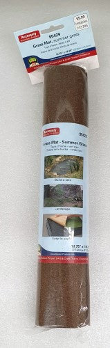 Vibrant green Summer Grass Mat (273mm x 412mm) enhances model landscapes with realistic textures for hobby projects.