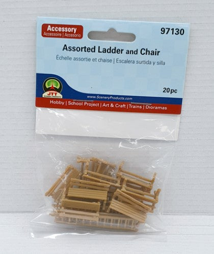 Hobby Model Scenery - Assorted Ladder & Chairs (20)